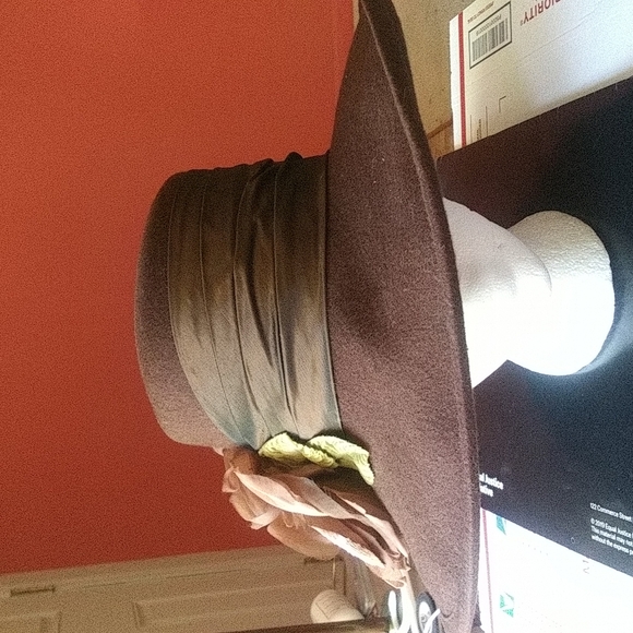T. Cappelli Accessories - Cappelli wool designer  hat w satin/ flower+ free